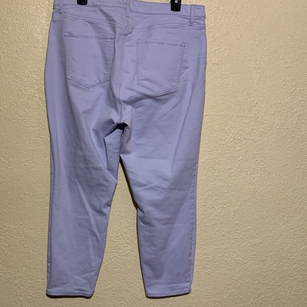 Talbots Capris Pants 14 Light Blue Jegging Crop Stretchy Cotton Rayon 5-Pocket - Picture 8 of 16